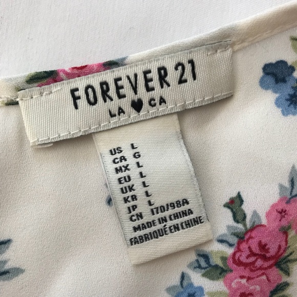Forever 21 Floral Tunic Tank Top - Picture 2 of 3